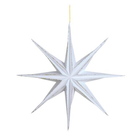 Hanger ster papier Ø28cm wit | House of Nature