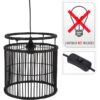 Hanglamp 28x28x30cm zwart | Home & Styling