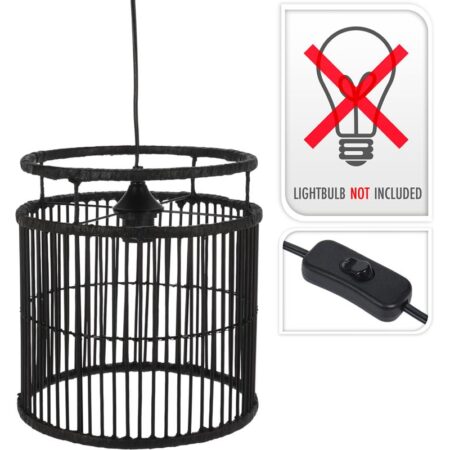 Hanglamp 28x28x30cm zwart | Home & Styling