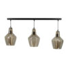 Hanglamp 3 kappen black smoke |