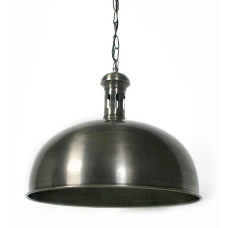 Hanglamp Bowl tin antiek M |