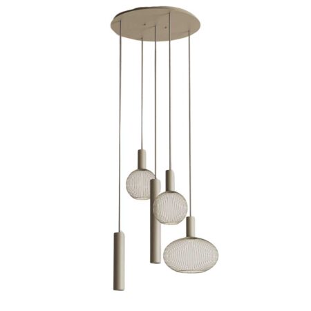 Hanglamp Como rond quartz | ZTAHL