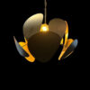 Hanglamp Galaxy rond 3 lichts met spot Brons |
