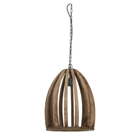 Hanglamp Haranka M hout donker bruin |