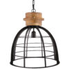 Hanglamp Ingmar black wood |