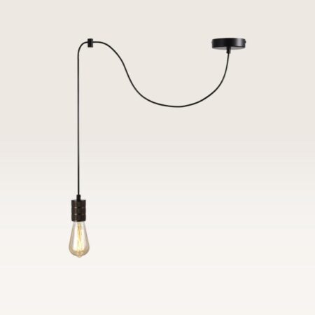 Hanglamp Lorena bronzo - E27-fitting - Minimalistisch design - Licht dat lijkt te zweven - IP20 voor binnen | LUSENZ