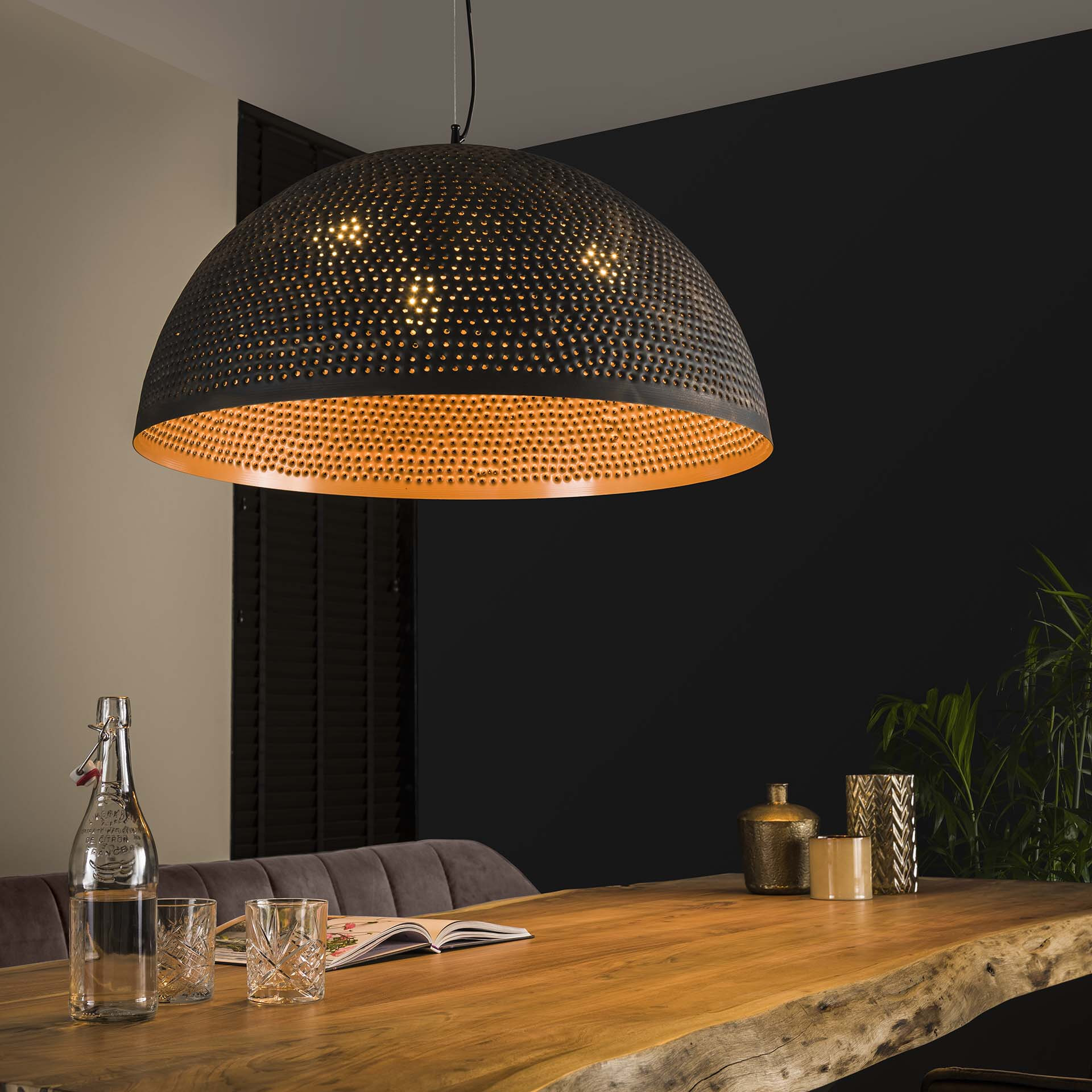 Hanglamp Murray 70cm - 56 - Zwart bruin (56) | LifestyleFurn