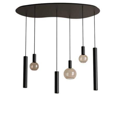 Hanglamp Riva organisch klein zwart | ZTAHL