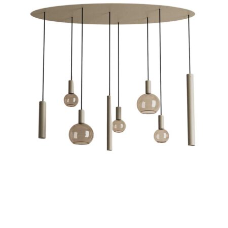 Hanglamp Riva ovaal quartz | ZTAHL
