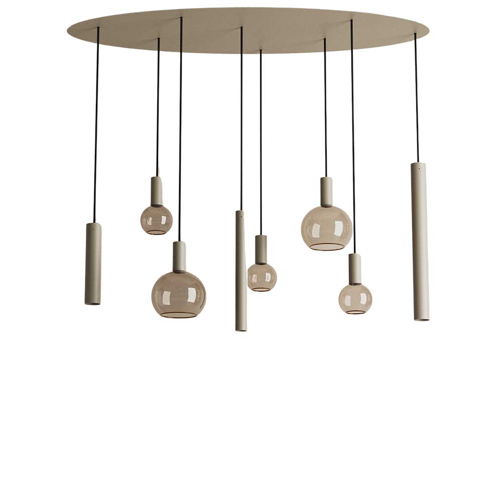 Hanglamp Riva ovaal quartz | ZTAHL