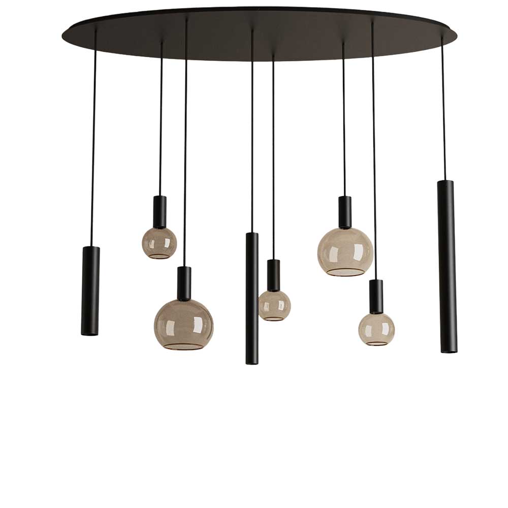 Hanglamp Riva ovaal zwart | ZTAHL