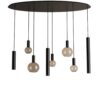 Hanglamp Riva ovaal zwart 8 lichts | ZTAHL