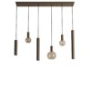 Hanglamp Riva recht 6 lichts platinum | ZTAHL