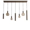 Hanglamp Riva recht 7 lichts platinum | ZTAHL