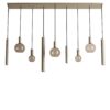 Hanglamp Riva recht 9 lichts quartz | ZTAHL