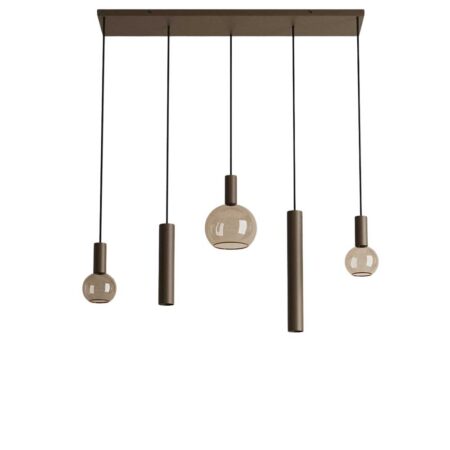 Hanglamp Riva recht kort platinum | ZTAHL