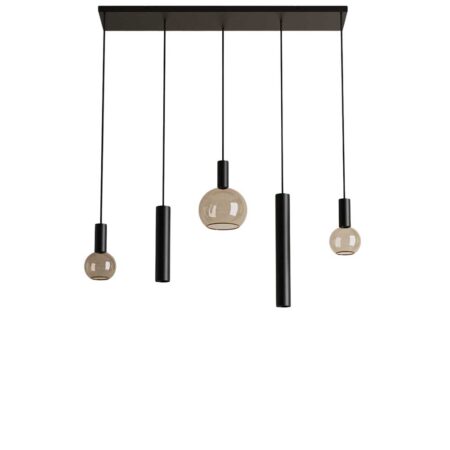 Hanglamp Riva recht kort zwart | ZTAHL