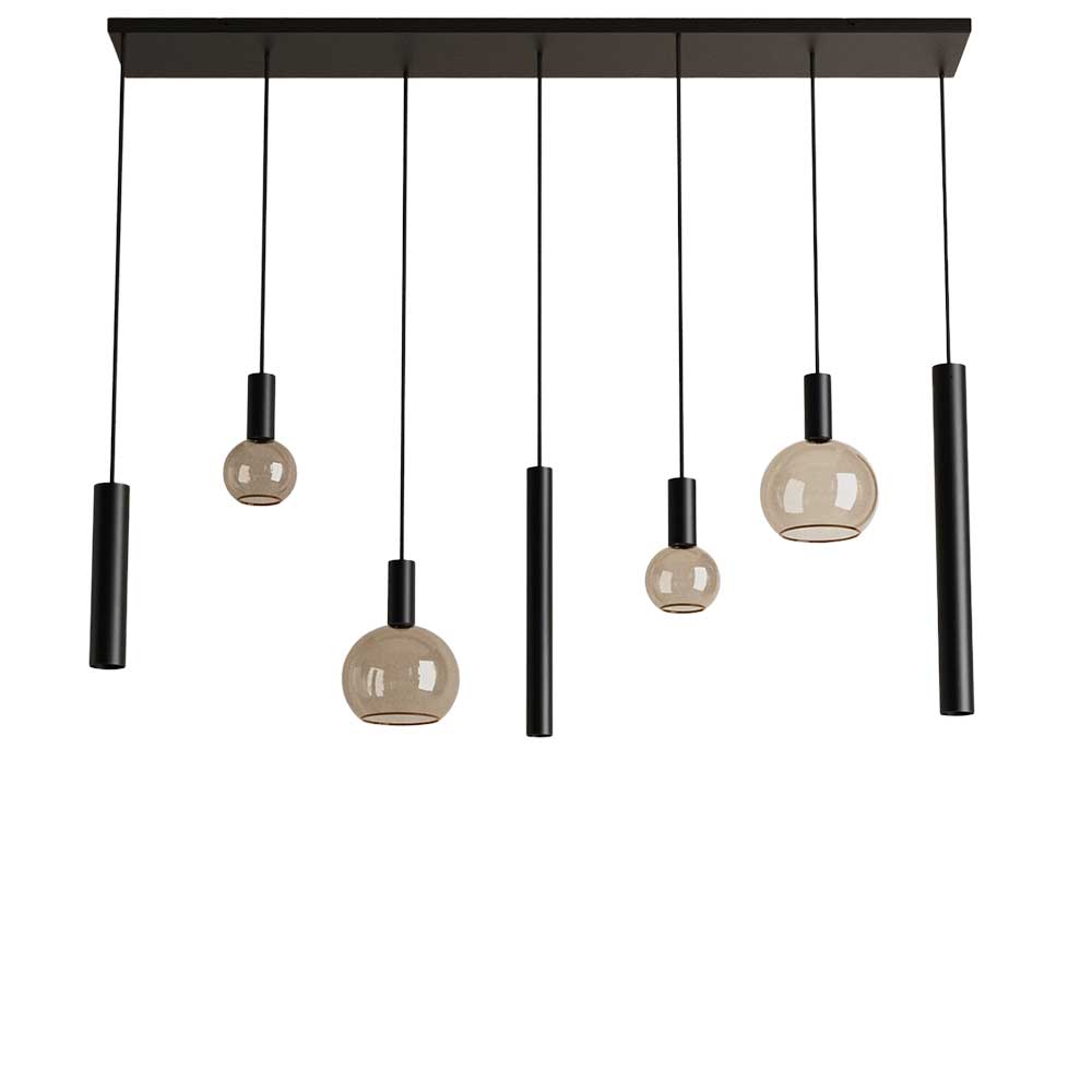 Hanglamp Riva recht zwart | ZTAHL