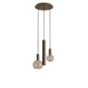 Hanglamp Riva rond 3 lichts platinum | ZTAHL