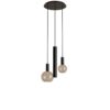 Hanglamp Riva rond 3 lichts zwart | ZTAHL