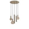 Hanglamp Riva rond 5 lichts quartz | ZTAHL