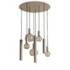 Hanglamp Riva rond 8 lichts quartz | ZTAHL