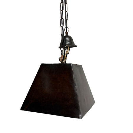 Hanglamp Vierkant Metaal Bruin M |