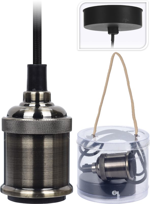 Hanglamp houder fitting 8cm platinum | Home & Styling