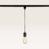 Hangspot Avaro bronzo - E27-fitting - Ontworpen voor 1-fase railsysteem - Brons - Railspot - IP20 voor binnen | LUSENZ