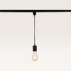 Hangspot Avaro nero - E27-fitting - Ontworpen voor 1-fase railsysteem - Zwart - Railspot - IP20 voor binnen | LUSENZ