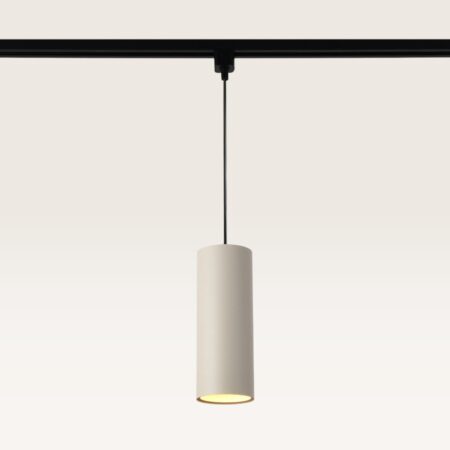 Hangspot Belano beige l - GU10-fitting - Ontworpen voor 1-fase railsysteem - Beige - Railspot - IP20 voor binnen | LUSENZ