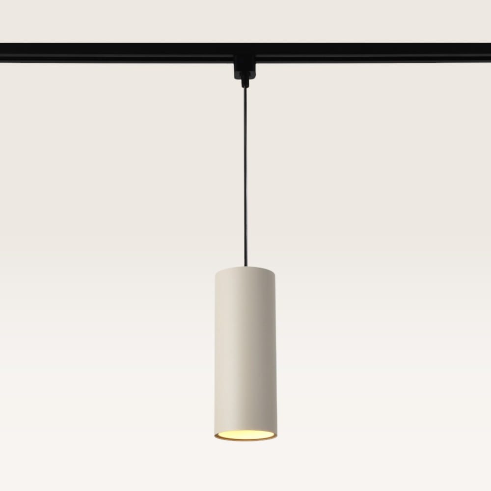 Hangspot Belano beige l - GU10-fitting - Ontworpen voor 1-fase railsysteem - Beige - Railspot - IP20 voor binnen | LUSENZ