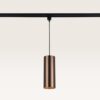 Hangspot Belano bronzo scuro l - GU10-fitting - Ontworpen voor 1-fase railsysteem - Brons - Railspot - IP20 voor binnen | LUSENZ