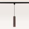 Hangspot Belano bronzo scuro m - GU10-fitting - Ontworpen voor 1-fase railsysteem - Brons - Railspot - IP20 voor binnen | LUSENZ