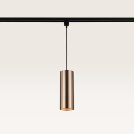Hangspot Belano caramello l - GU10-fitting - Ontworpen voor 1-fase railsysteem - Bruin - Railspot - IP20 voor binnen | LUSENZ