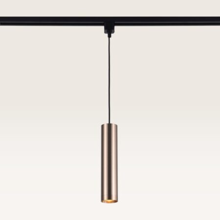 Hangspot Belano caramello m - GU10-fitting - Ontworpen voor 1-fase railsysteem - Bruin - Railspot - IP20 voor binnen | LUSENZ