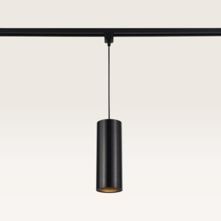 Hangspot Belano notte nera l - GU10-fitting - Ontworpen voor 1-fase railsysteem - Zwart - Railspot - IP20 voor binnen | LUSENZ