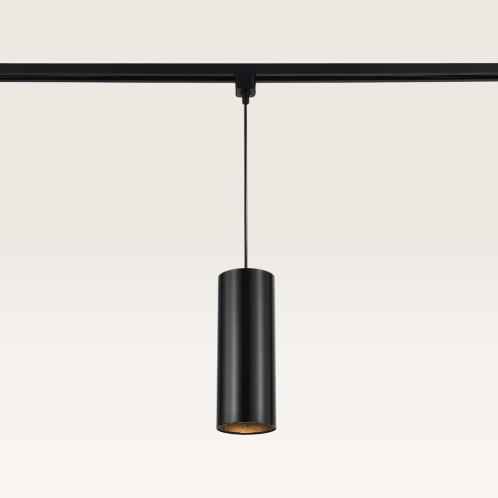 Hangspot Belano notte nera l - GU10-fitting - Ontworpen voor 1-fase railsysteem - Zwart - Railspot - IP20 voor binnen | LUSENZ
