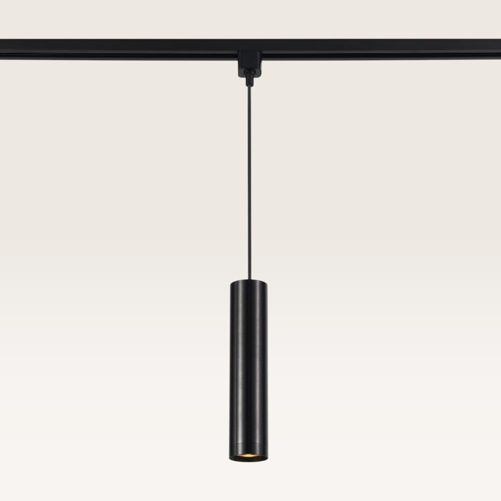 Hangspot Belano notte nera m - GU10-fitting - Ontworpen voor 1-fase railsysteem - Zwart - Railspot - IP20 voor binnen | LUSENZ