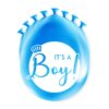 Happy party ballon - It's a boy 8 st | Paperdreams