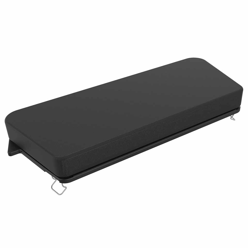 Harde zitting met kussen voor Server & Athlon rollator | Rehasense | Kliksysteem | Zwart | ACR01021 | Rehasense