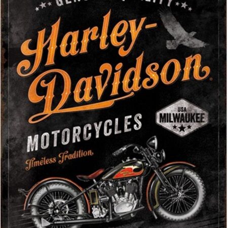 Harley Davidson Wandbord Timeless Tradition | Nostalgic Art