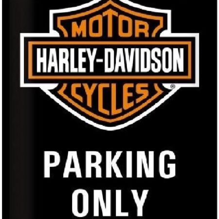 Harley Davidson parking only wandplaat | Nostalgic Art