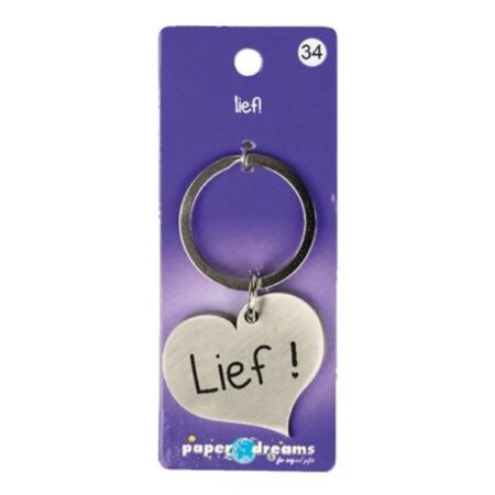 Hart sleutelhanger - lief | Paperdreams
