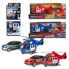 Helikopter 20cm +L-G met auto 12cm 2ass | Toi-Toys
