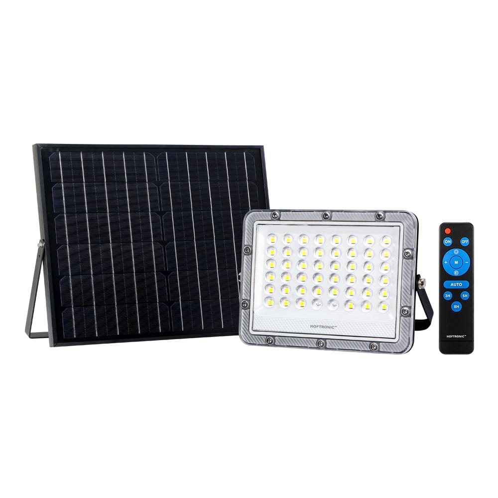 Helios Smart Solar Breedstraler - Vervangt 50 Watt - 410 lumen - 6500K - IP65 waterdicht - IK08 - Bestuurbaar via app - Google Home