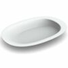 Henro bord | Ovaal bord met opstaande rand | Afmeting 28 x 20 cm | Met anti-slip dopjes | Aangepaste borden | PR65553 | ThuiszorgwinkelXL
