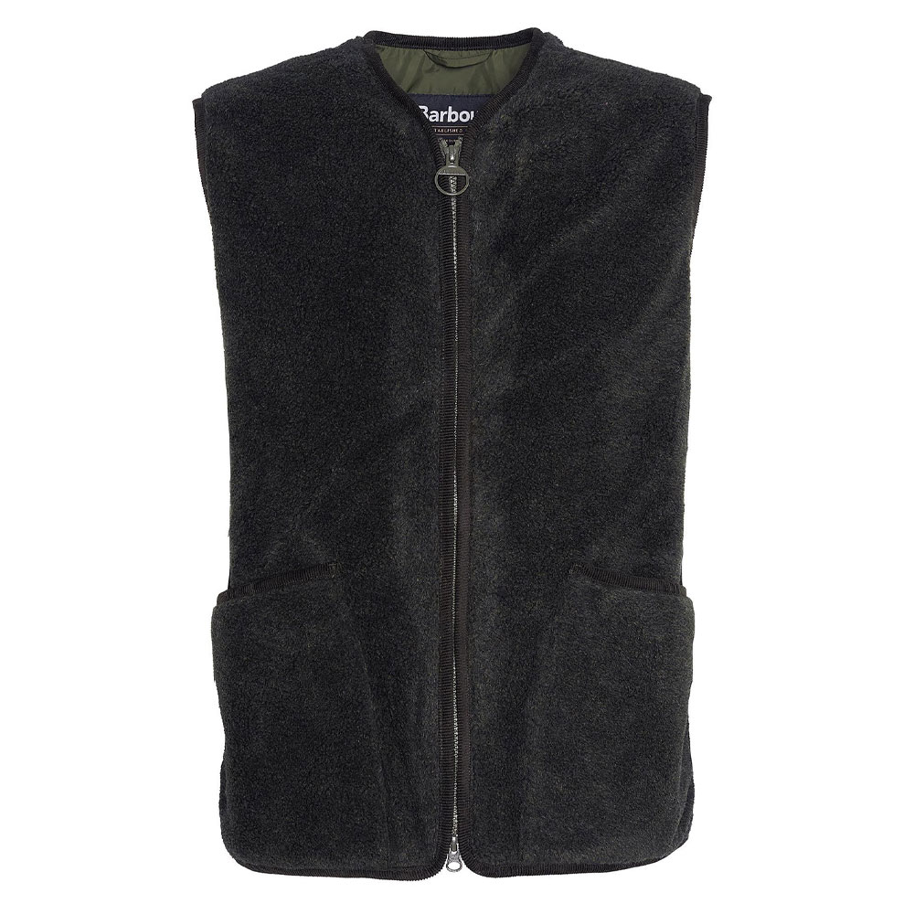 Heren Fleece Bodywarmer Liddesdale Olive | Barbour