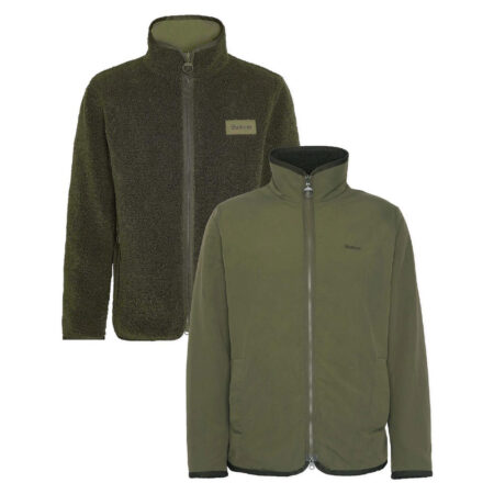 Heren Fleece Vest Reversible Fern | Barbour