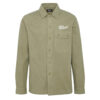 Heren Overshirt Morand Garment Dyed Bleached Olive | Barbour International